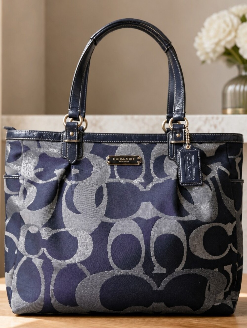 Coach Gallery Optic Signature Tote bag Euc